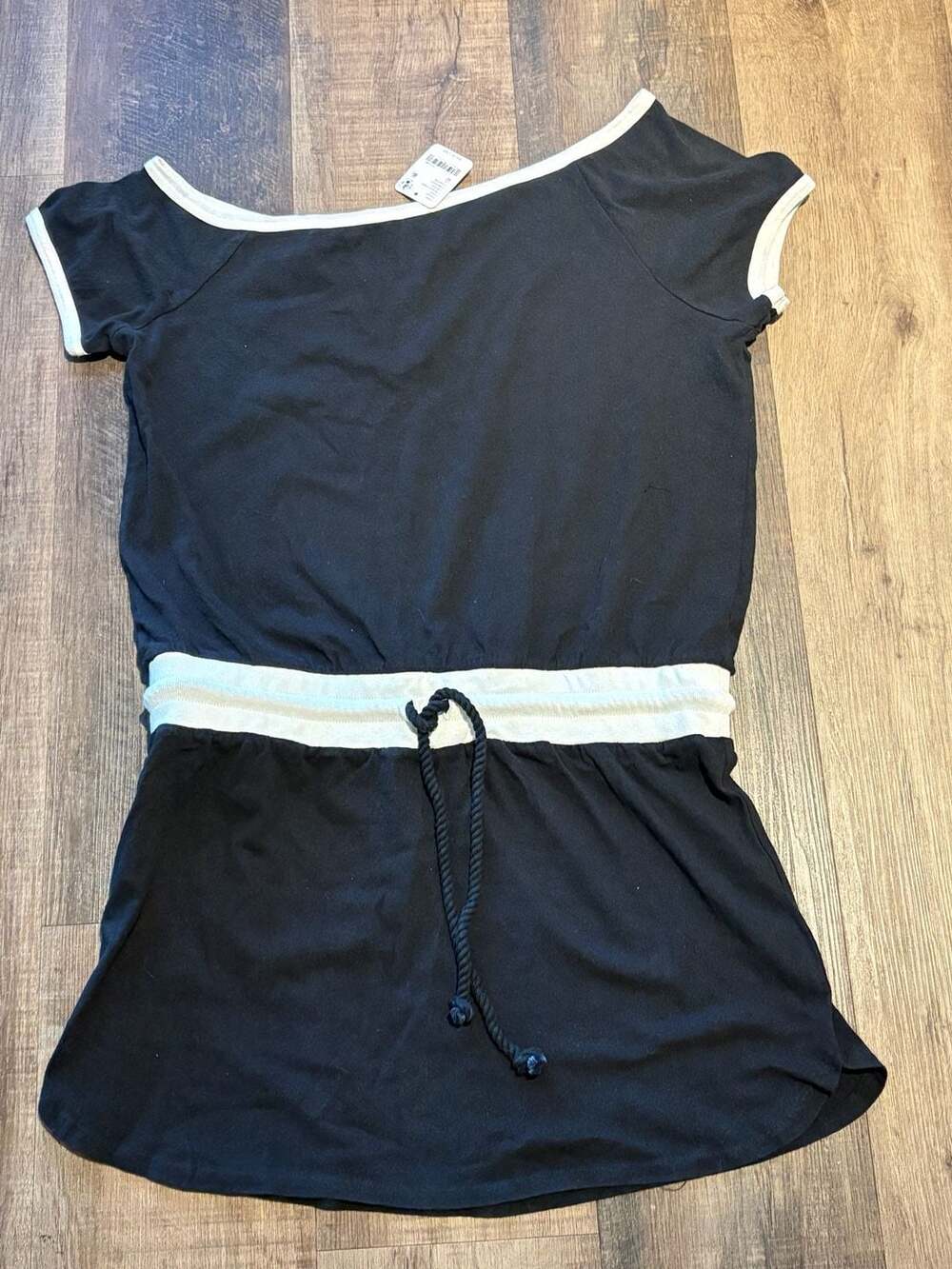 Free People Free-est My Favorite Mini Dress M Black White - Picture 2 of 4